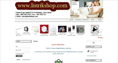Desktop Screenshot of listrikshop.com